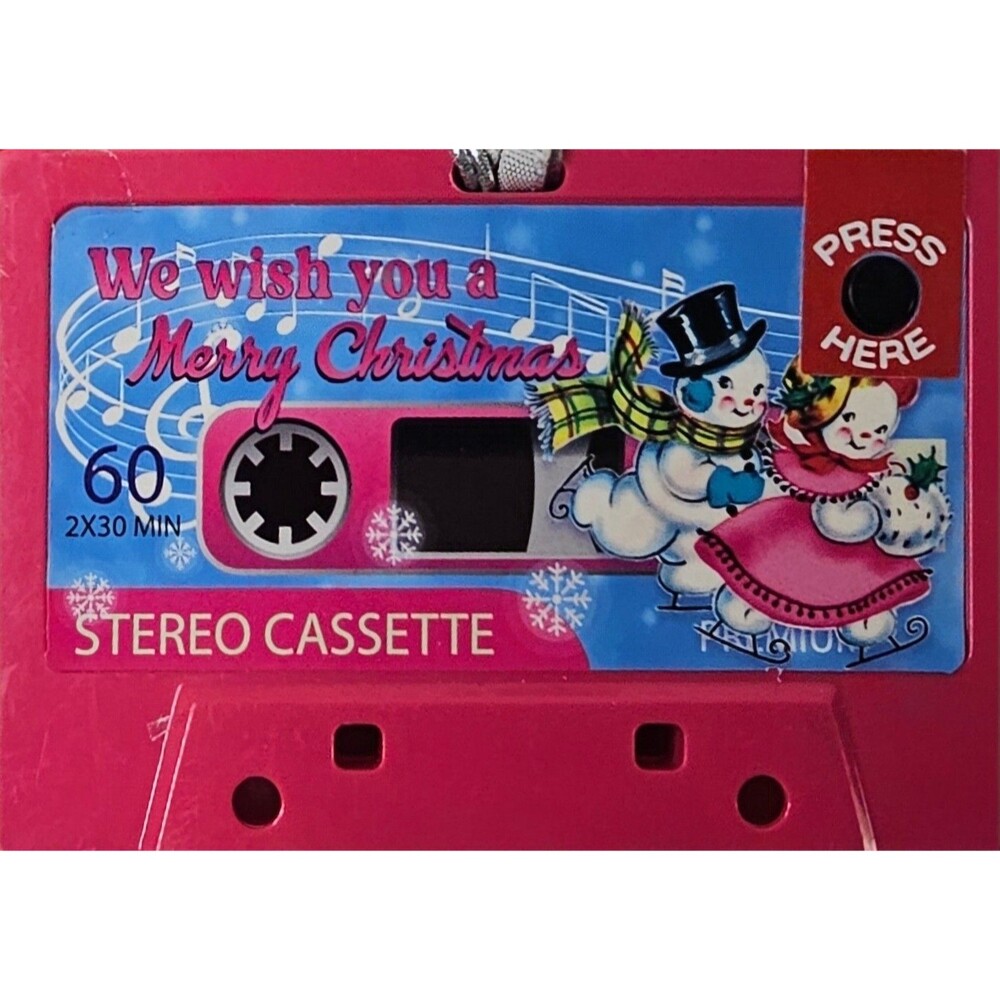 BRAND NEW Mr. Christmas Retro Musical Cassette Tape Ornament